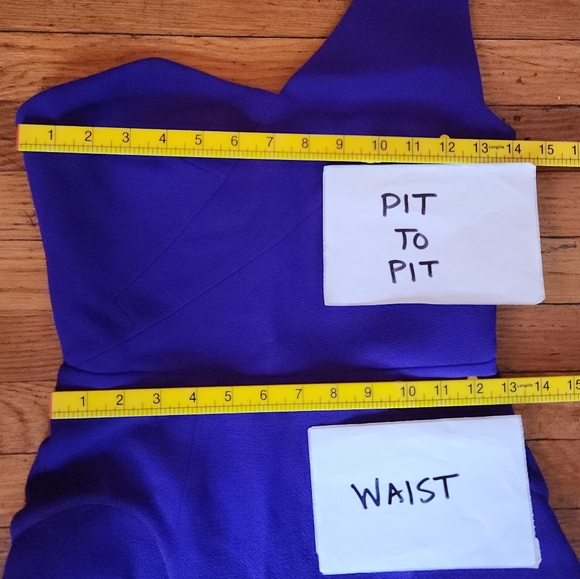 Roland Mouret Purple One Shoulder Mini Dress - Picture 10 of 12